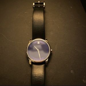 Movado Modern 47 Black And Silver Watch